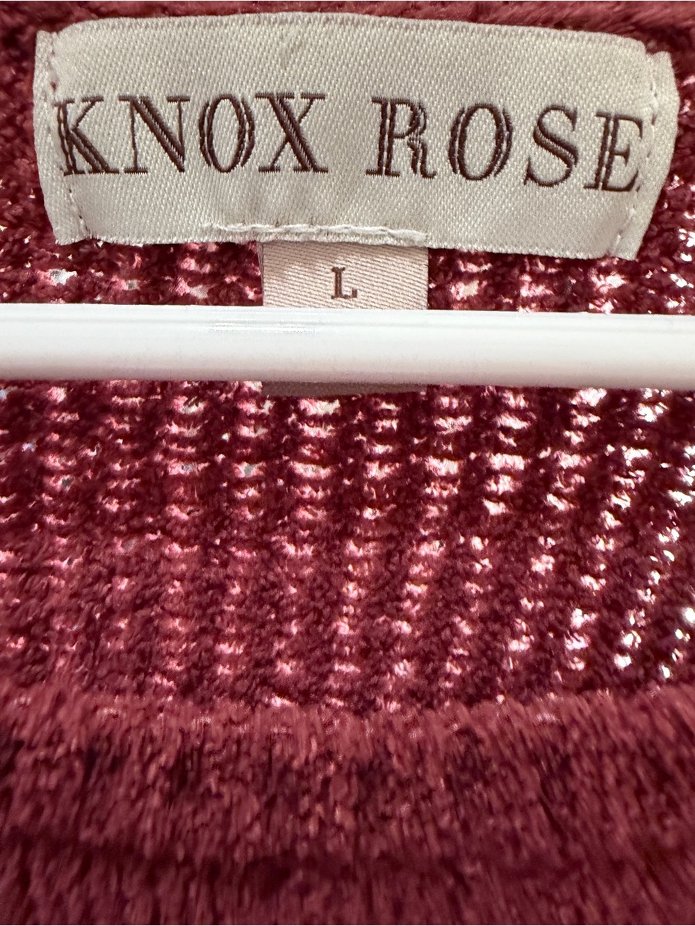Knox Rose Women's Crewneck Sweater in Deep Rust - Picture 3 of 7